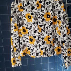 Jones NY Size 6 yellow and black jacket